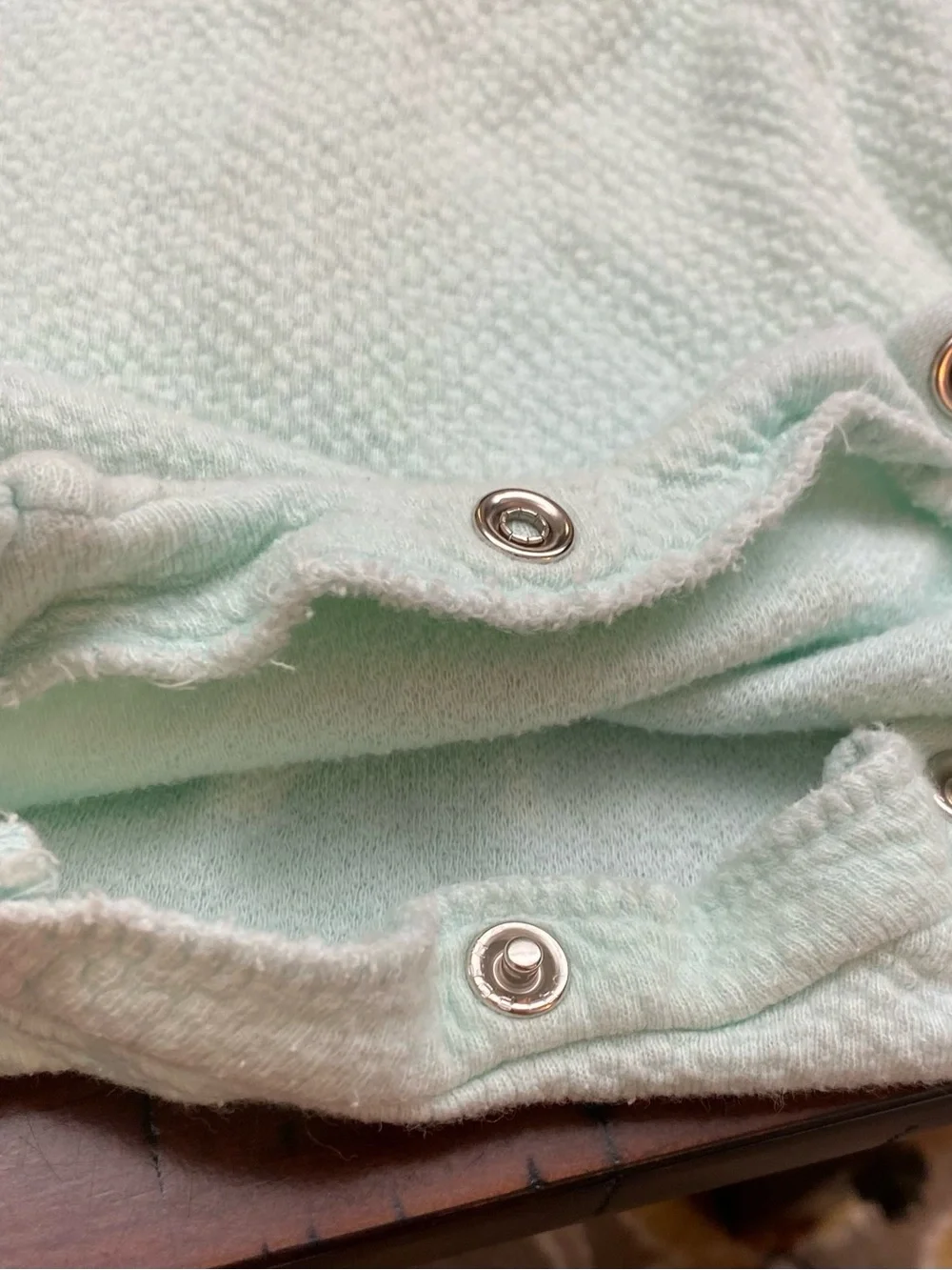Vintage Classic Pooh Mint Green & White Teddy Bear Bubble Romper 9 Months
